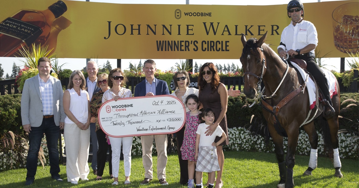 Thumbnail for Woodbine Donates $20,000 to Thoroughbred Aftercare Alliance