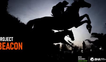 A racing poster for Project Beacon.