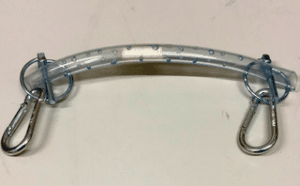 A hollow bit with a cotton swab in it.